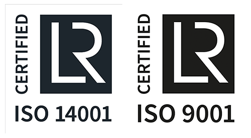 Sertifikaattilogot ISO14001 ISO9001 500px